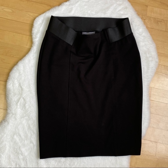 SOLD - A Pea in the Pod Black Maternity Pencil Skirt - Picture 7 of 7